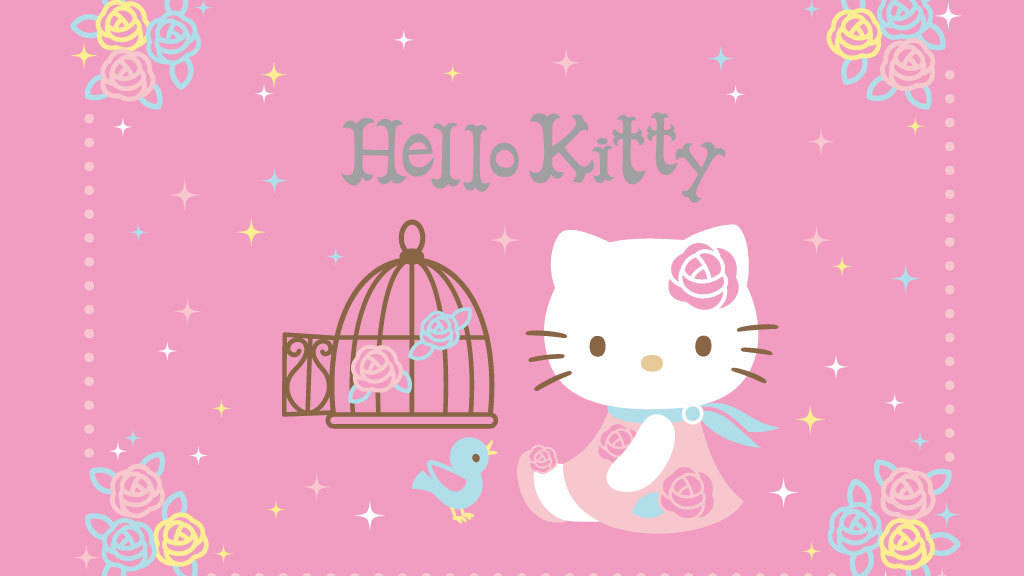 Hello Kitty Aesthetic Frees The Bird Wallpaper