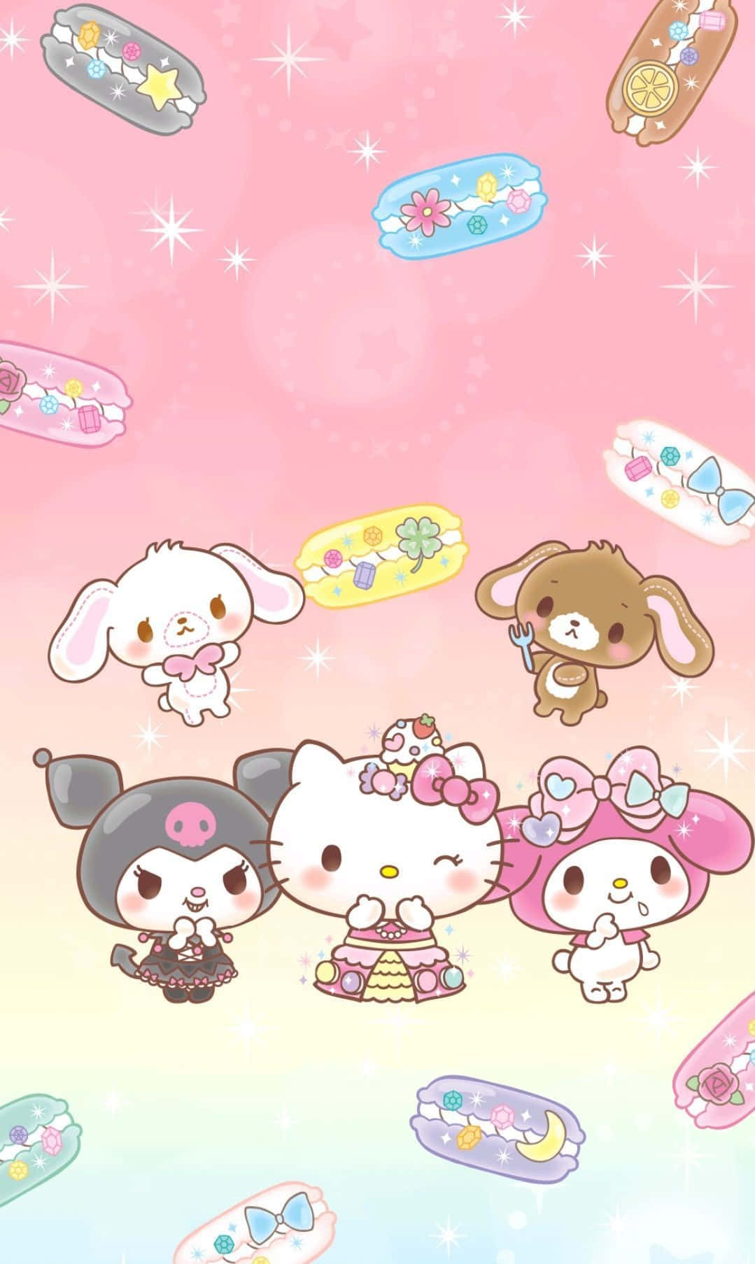 Hello Kitty And Friends Having Fun Together Wallpaper