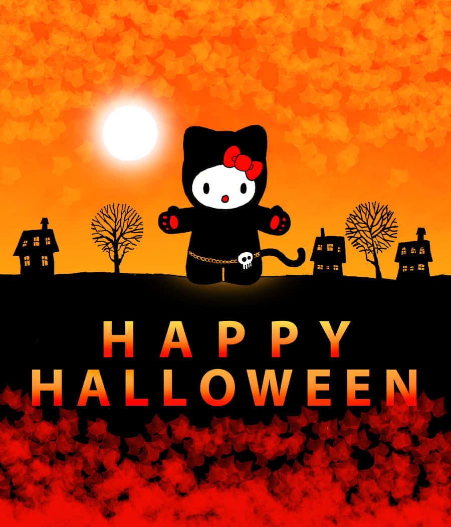 Hello Kitty Halloween Costume Sunset Wallpaper