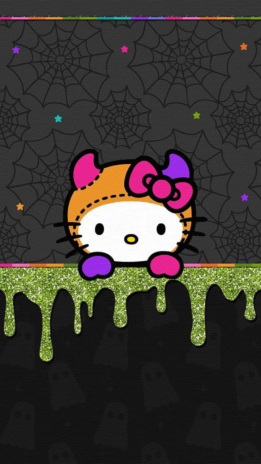 Hello Kitty Halloween Pumpkin Costume Wallpaper