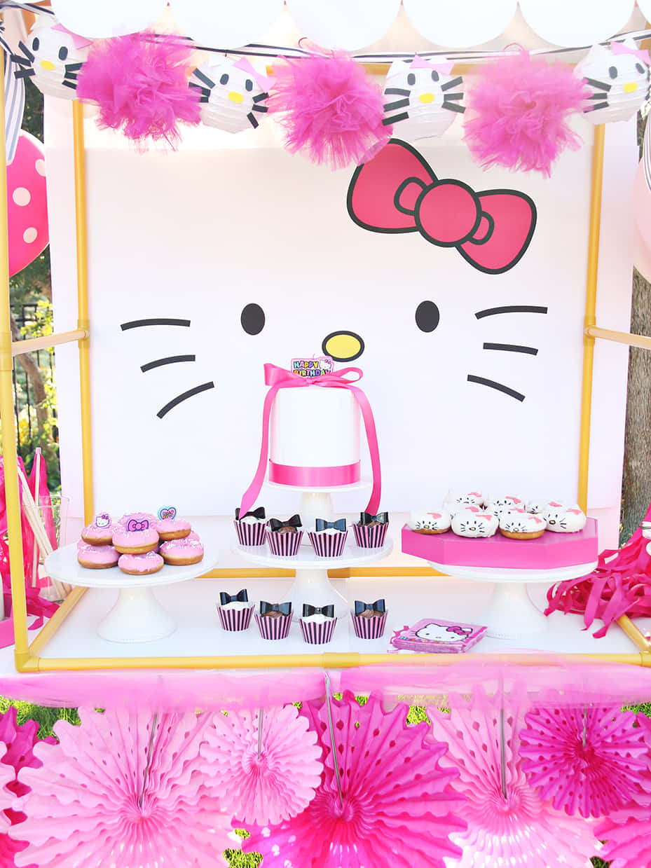 Hello Kitty Party Celebration Wallpaper