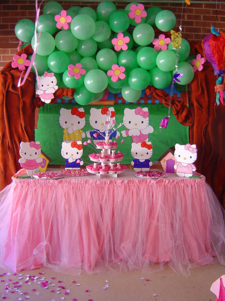 Hello Kitty Party Celebration Wallpaper