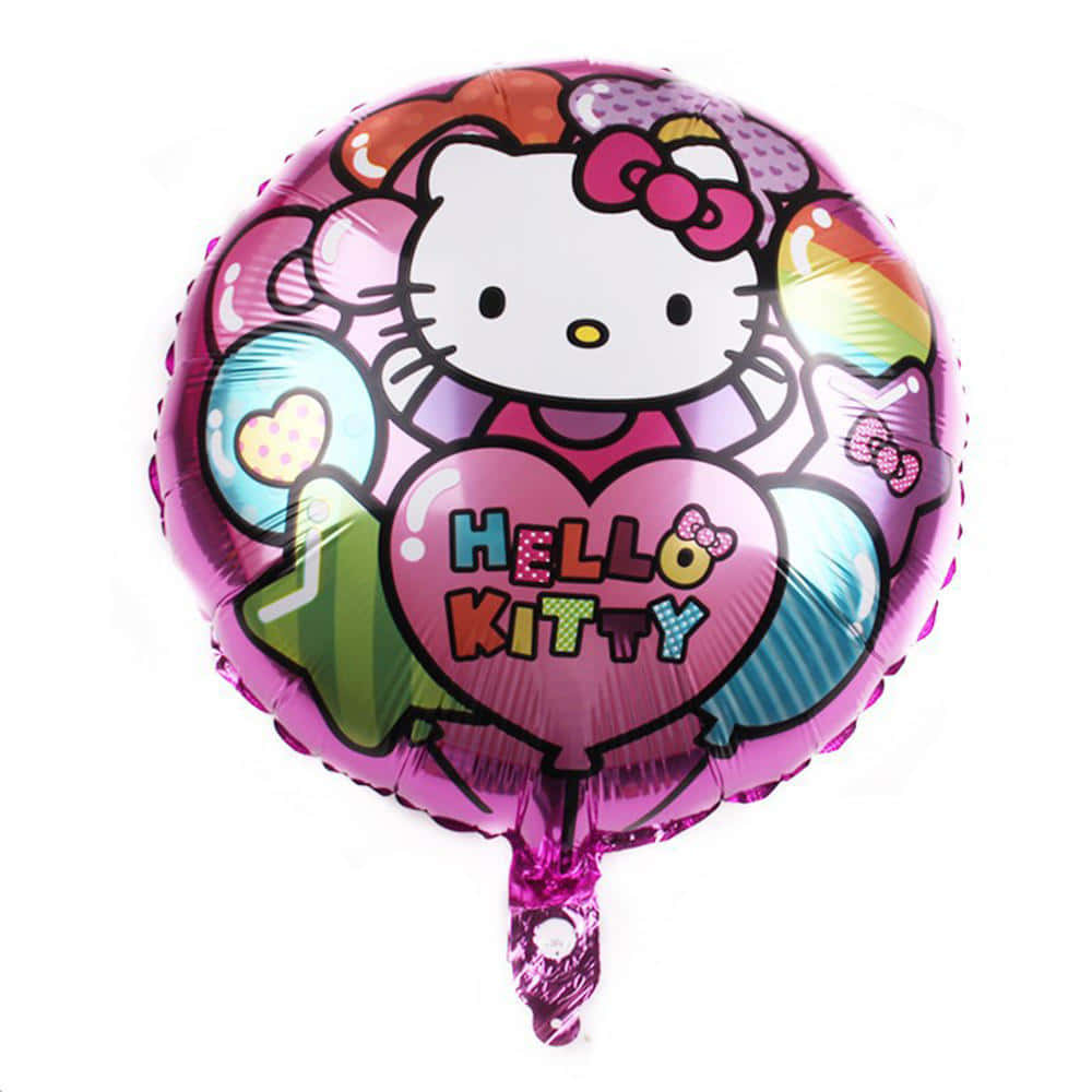 Hello Kitty Party With Friends And Decorations Wallpaper