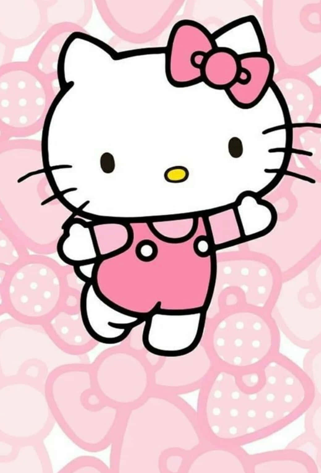 Hello Kitty Pink Background Wallpaper