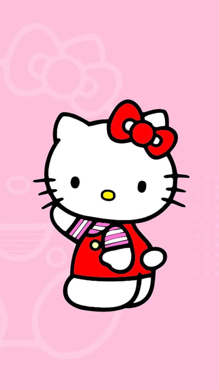 Hello Kitty Pink Background Wallpaper