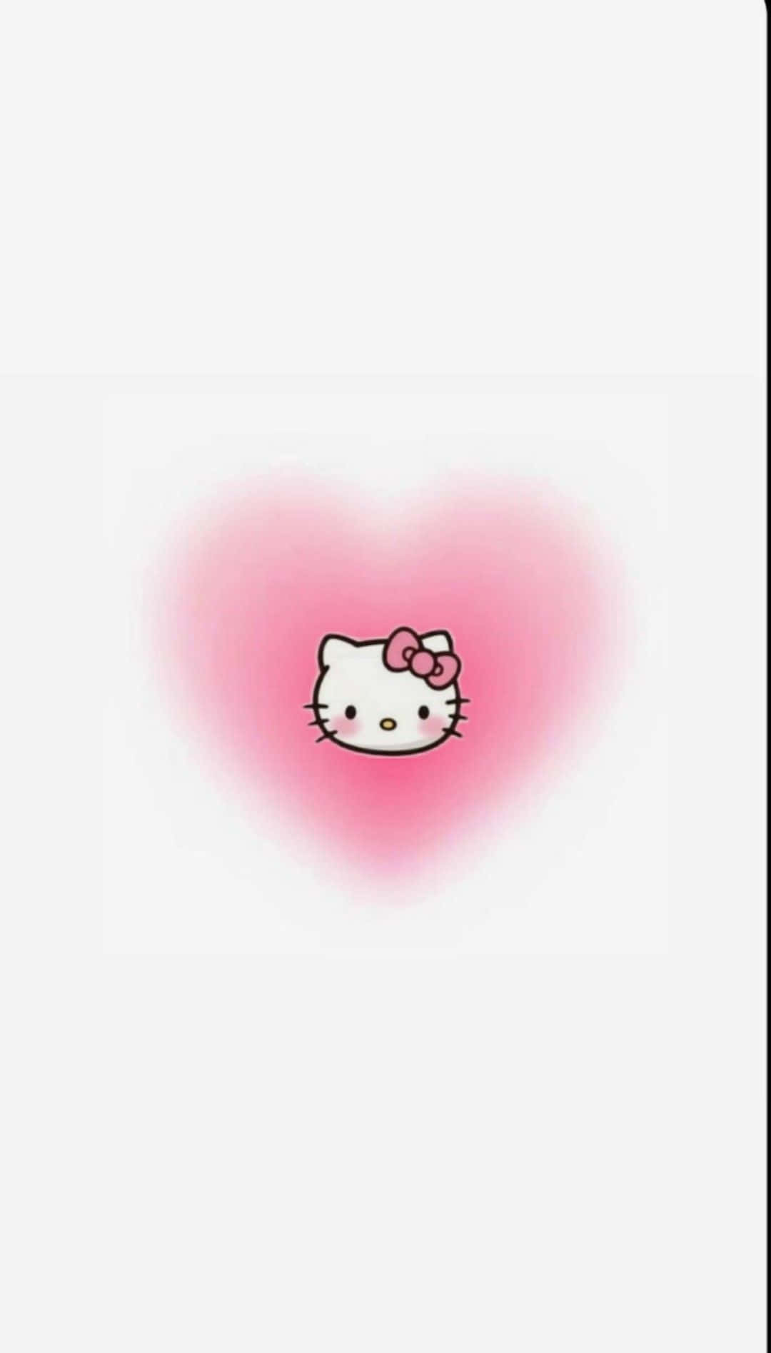 Hello Kitty Pink Heart Aura Wallpaper