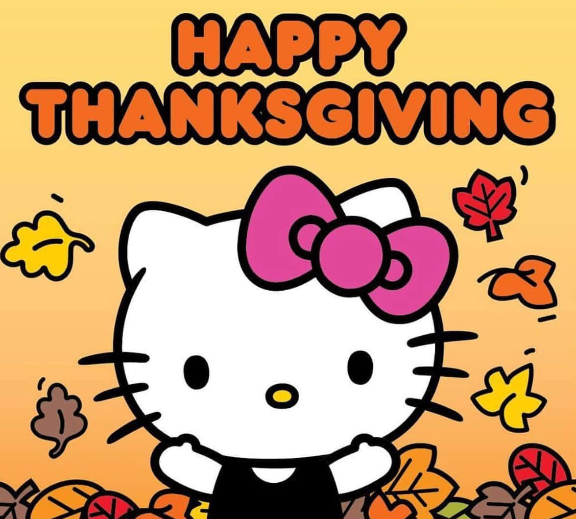 Hello Kitty Thanksgiving Celebration Wallpaper