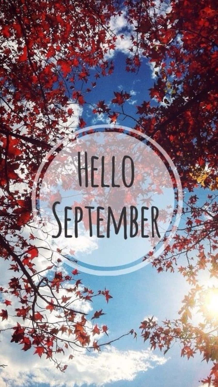 Hello September Sky View Wallpaper