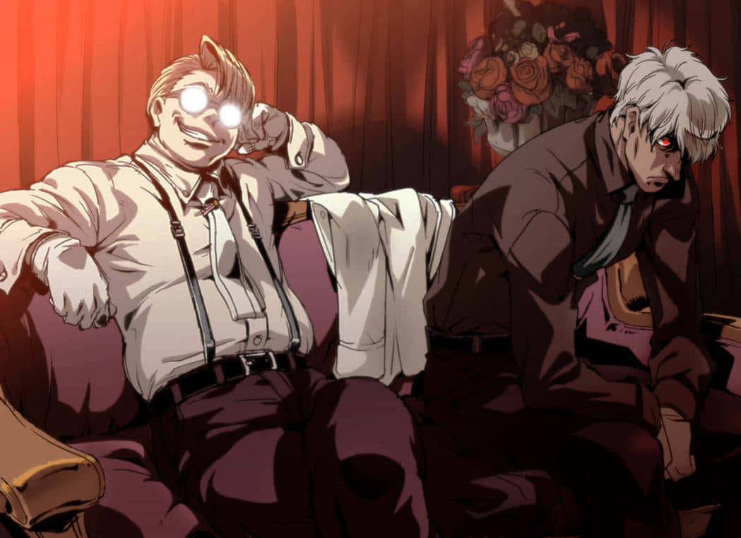 Hellsing Characters The Captainand Schrodinger Wallpaper