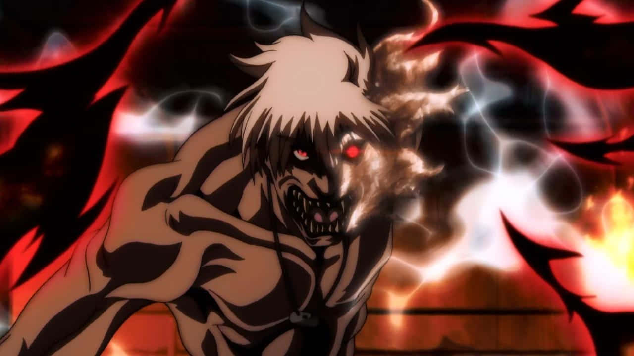 Hellsing The Captain Werewolf Transformation Wallpaper