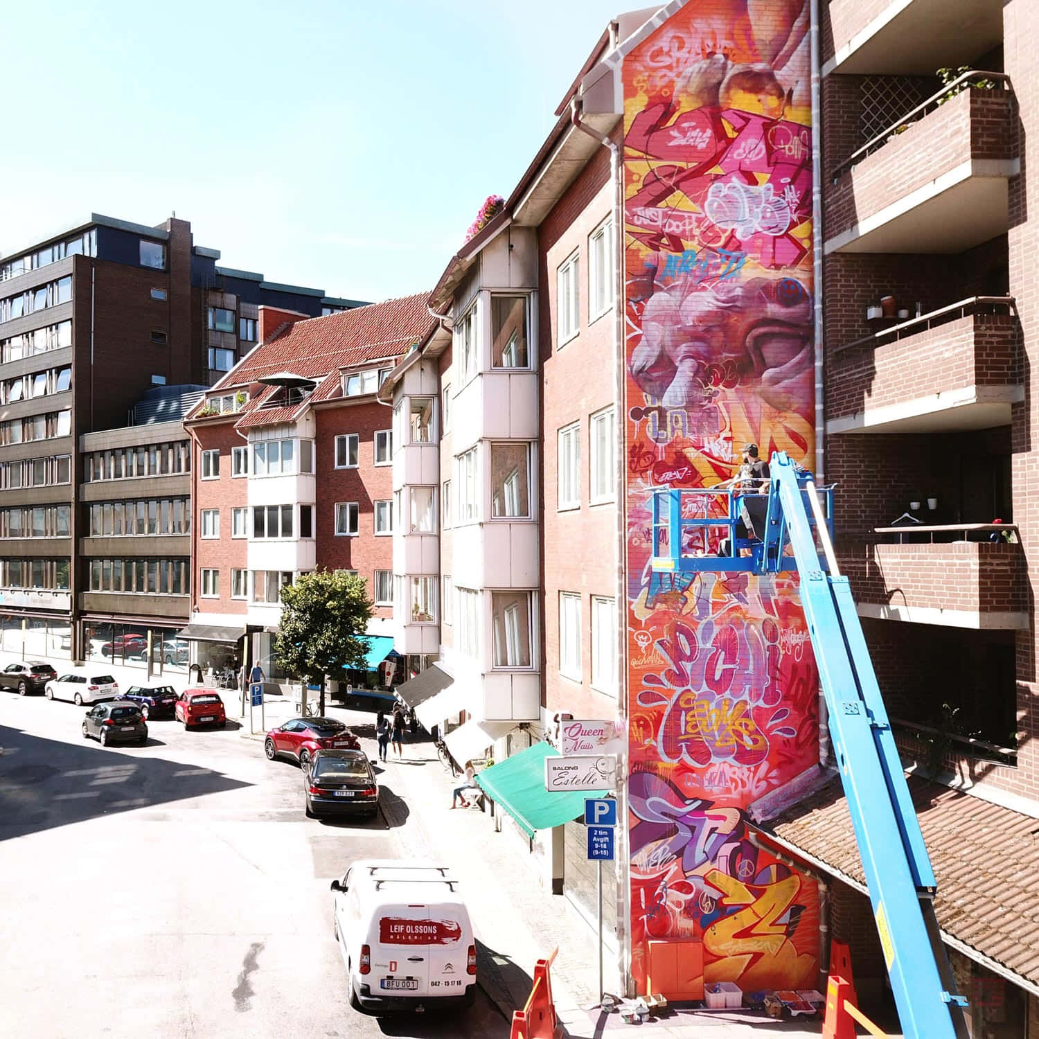 Helsingborg Street Art Mural Wallpaper