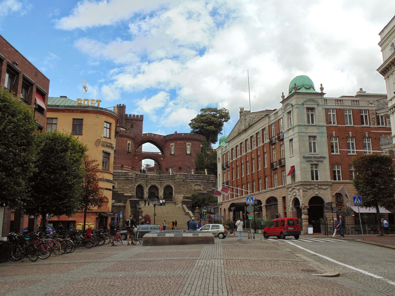 Helsingborg Terrace Stairs Architecture Wallpaper