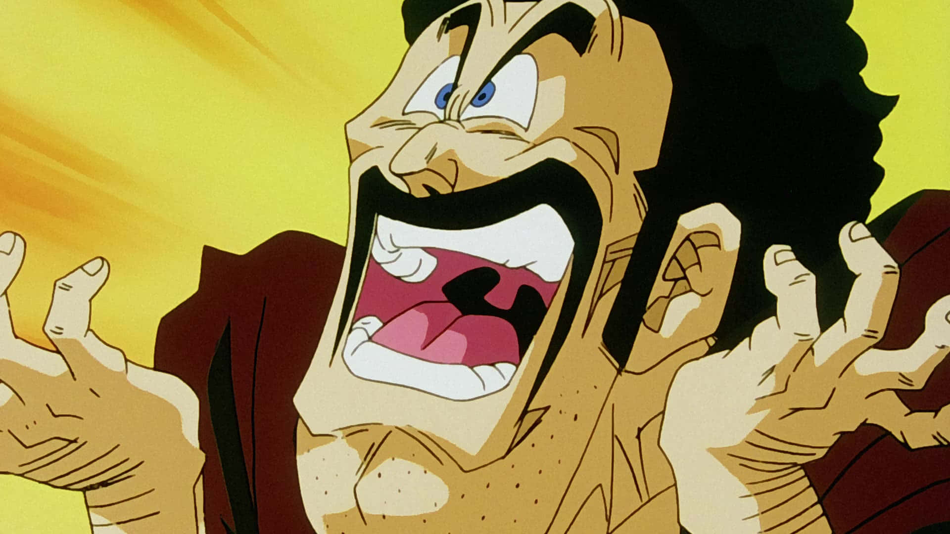 Hercule Satan Facing Off Against The Mightiest Of Opponents Wallpaper