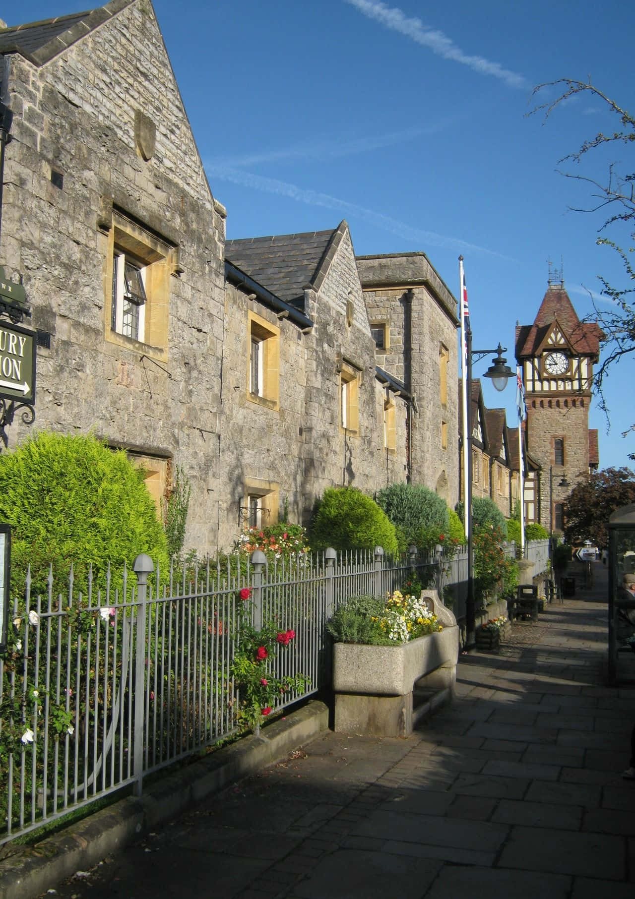 Hereford Stone Buildingsand Clock Tower Wallpaper