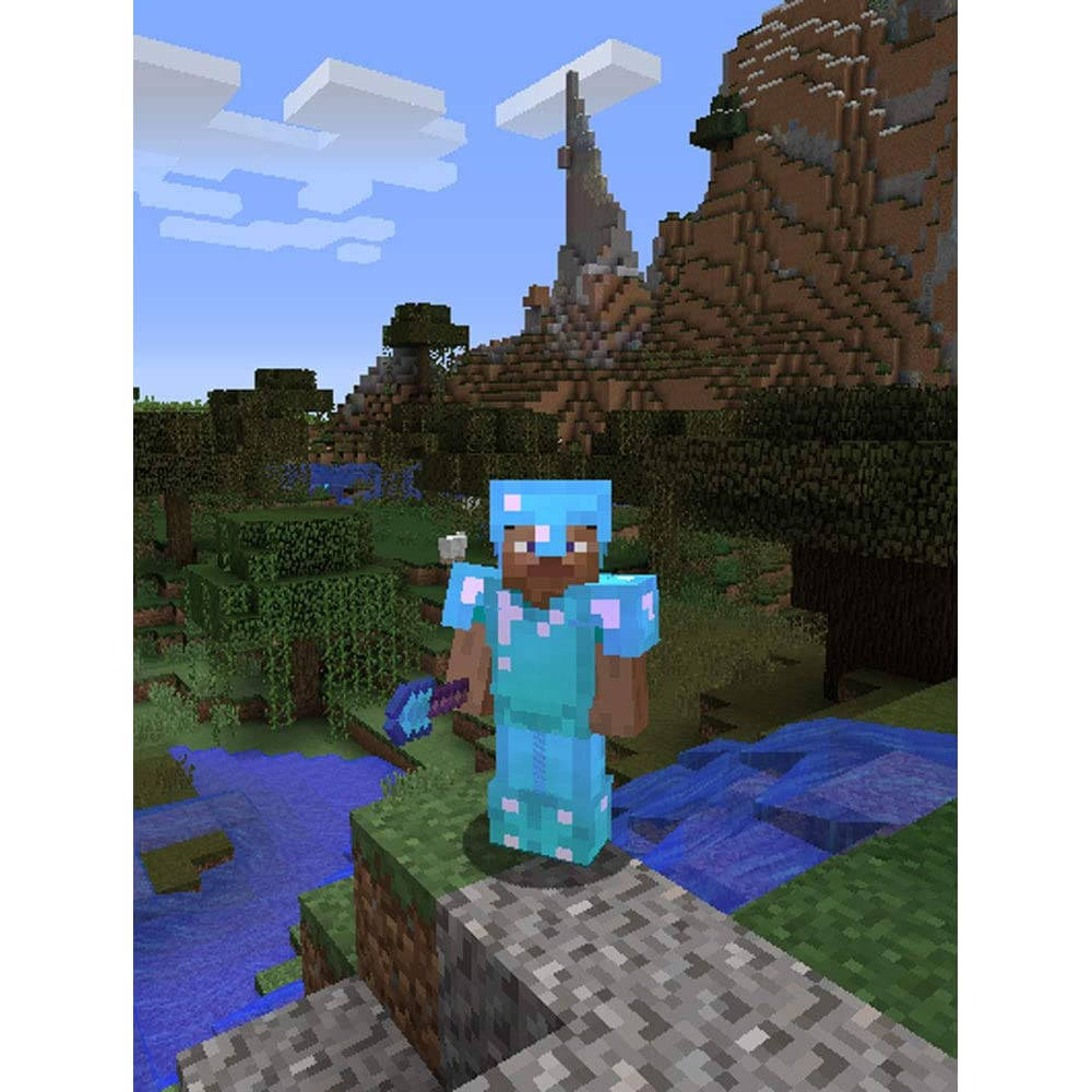 Herobrine Blue Skin Wallpaper