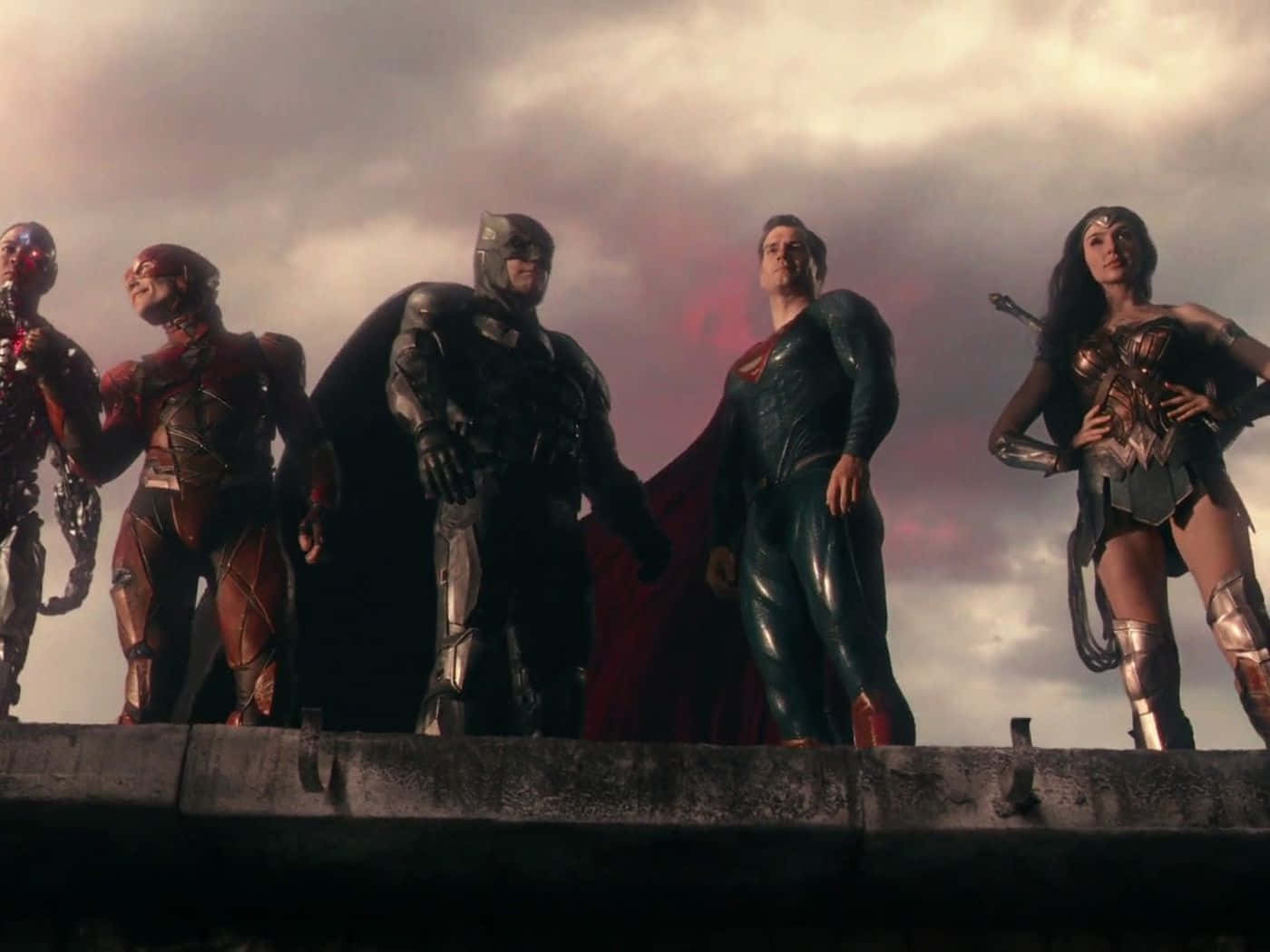 Heroes Unite In Zack Snyder’s Justice League Wallpaper