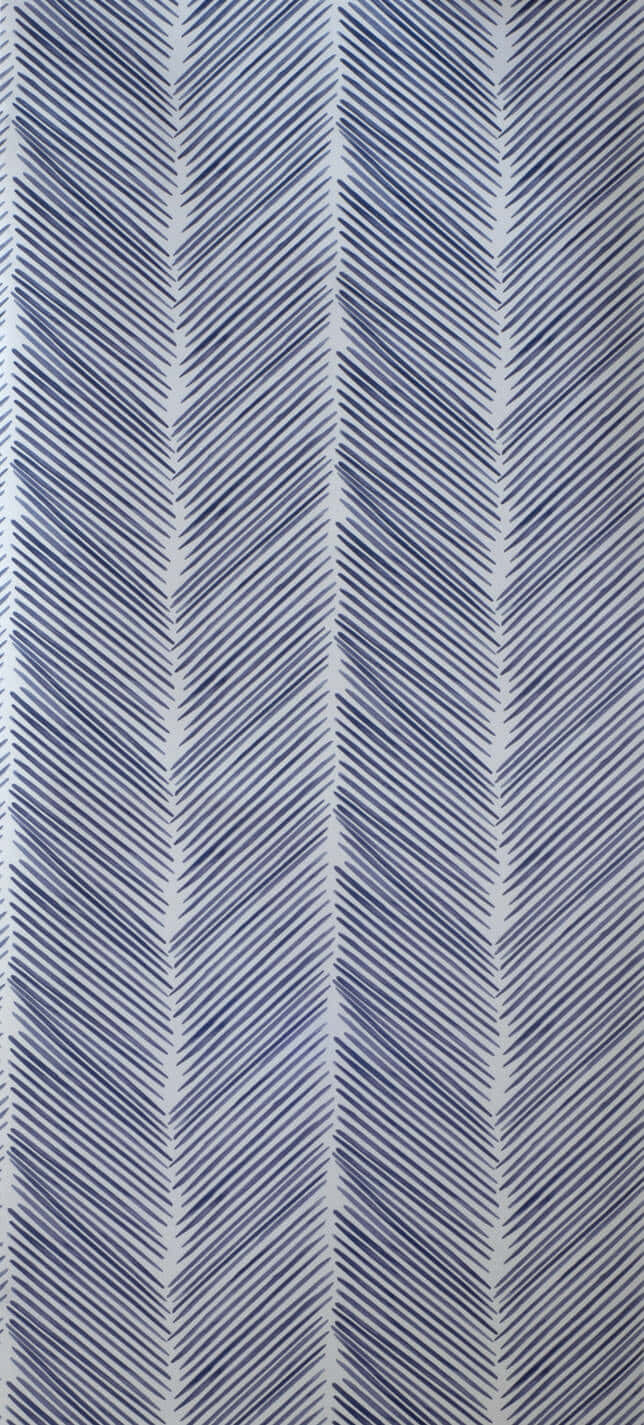 Herringbone Pattern Fabric Texture Wallpaper