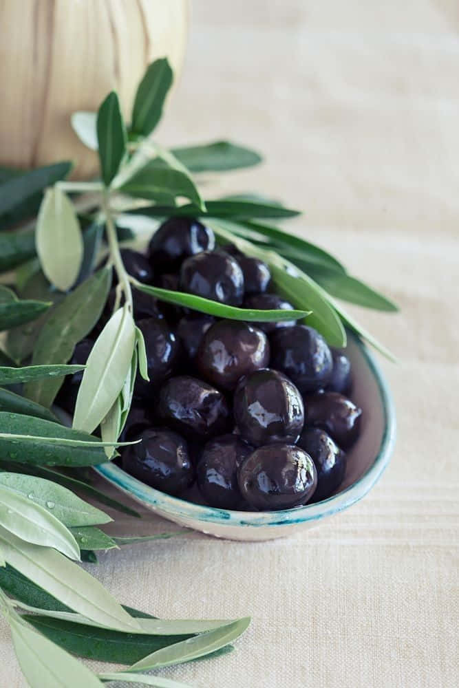 High-grade Black Olives Are Hand-picked For Intense Flavor. Wallpaper