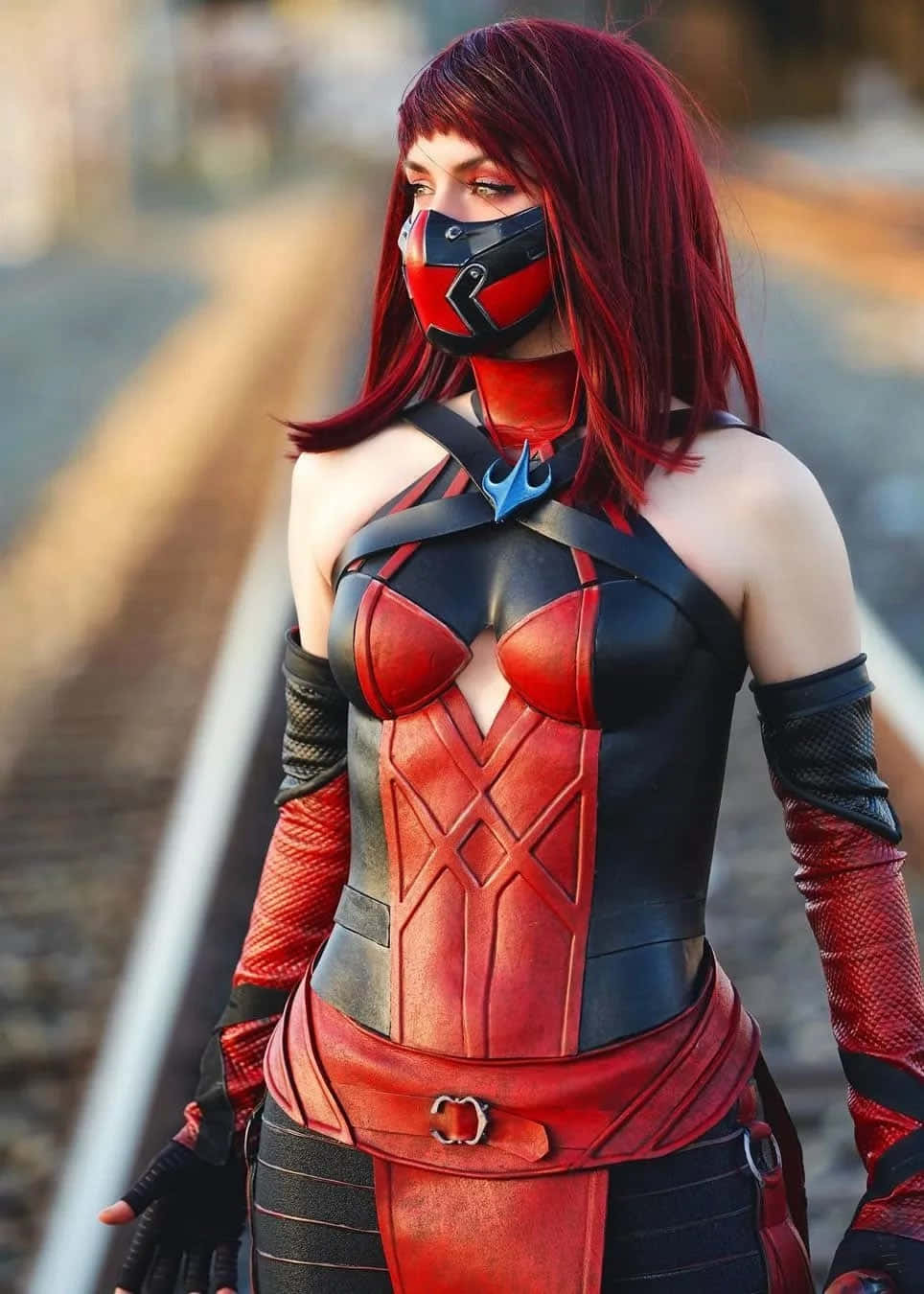 High-quality Mortal Kombat Cosplayers In Action Wallpaper