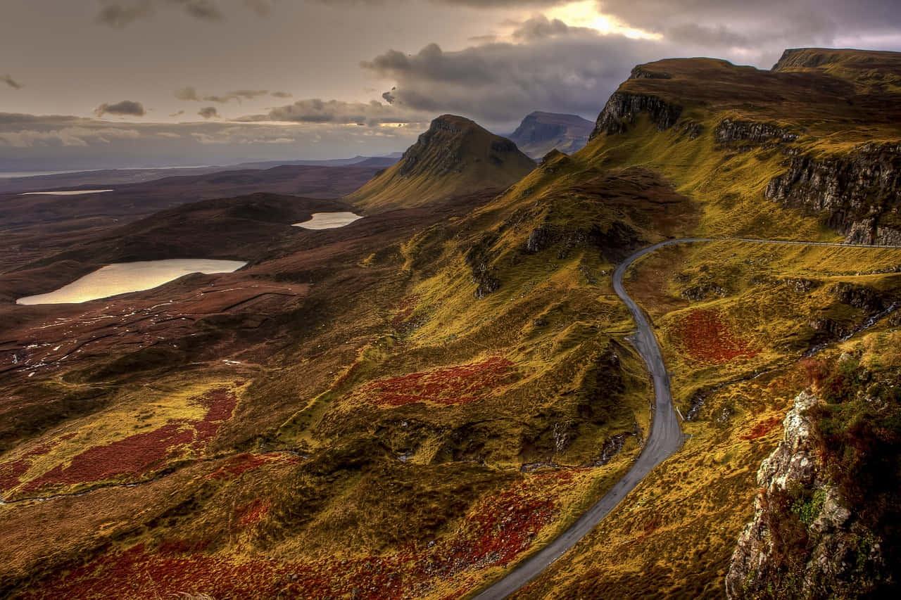 Highland_ Road_ Scenic_ View Wallpaper