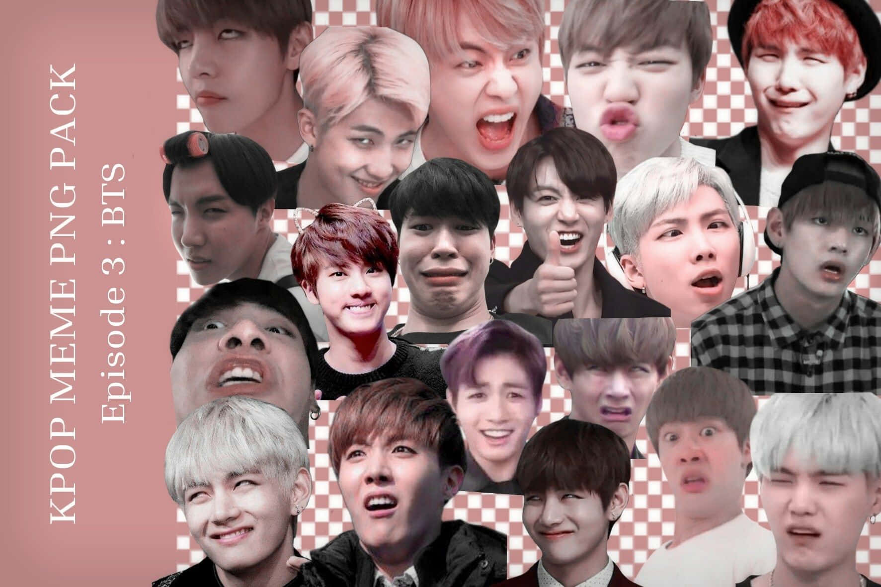 Hilarious Bts Meme Moment At Photoshoot Wallpaper