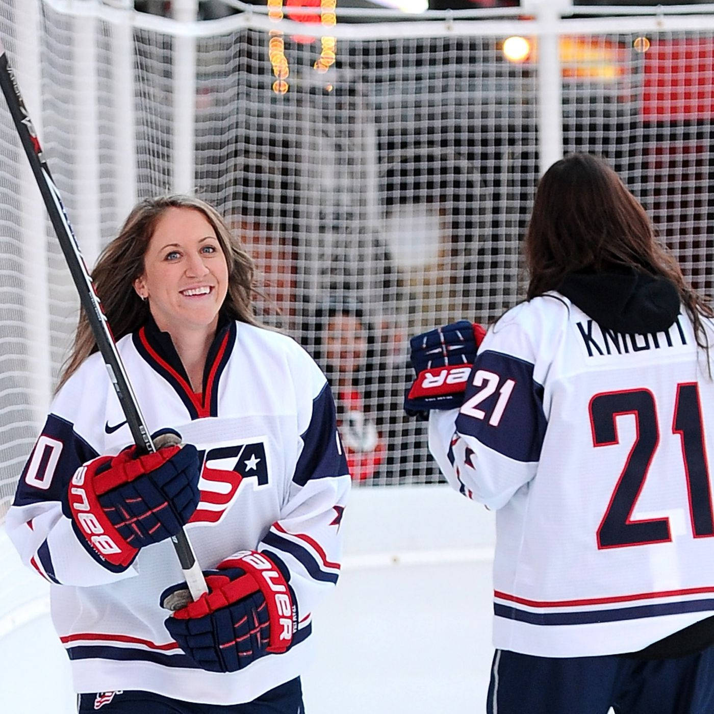 Hilary Knight Meghan Duggan Teammates Wallpaper