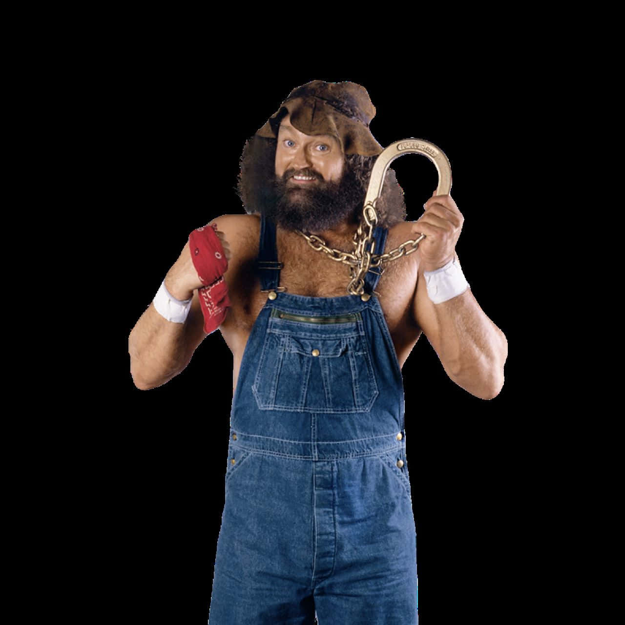 Hillbilly Jim Wrestlerwith Horseshoe Wallpaper