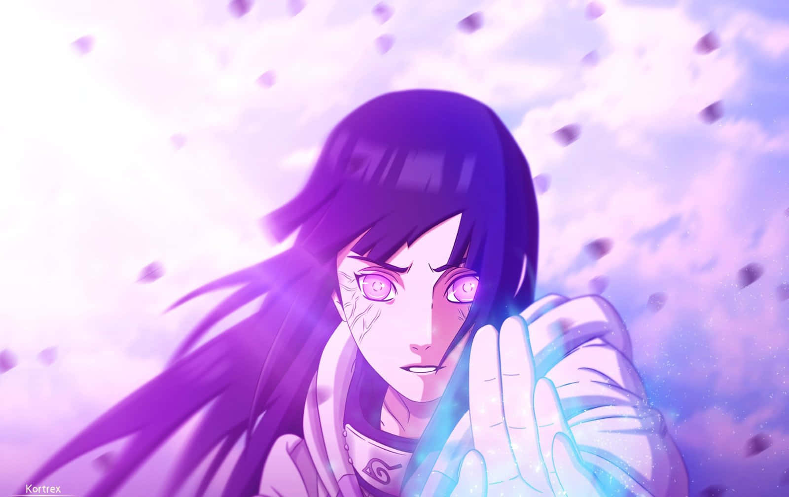 Hinata Uzumaki Byakugan Powers Wallpaper