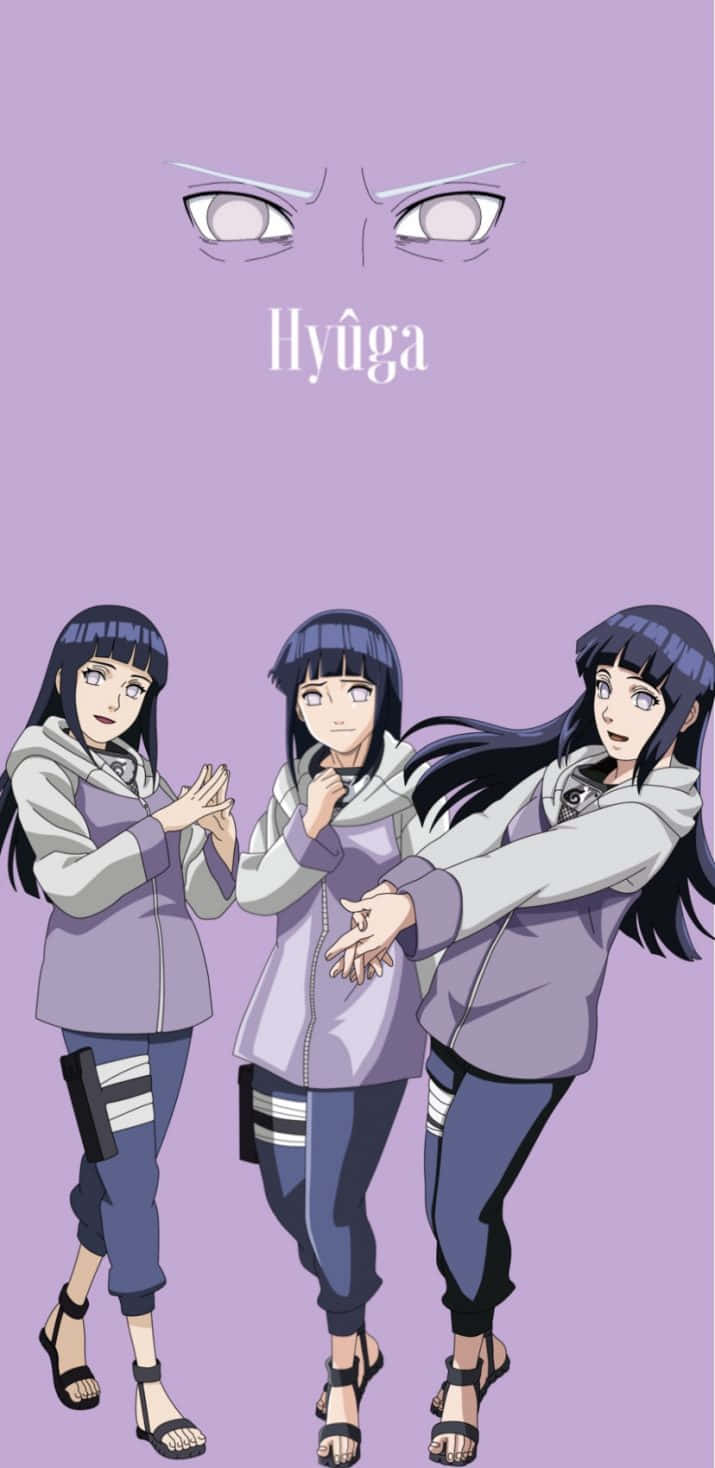 Hinata Uzumaki Hyuga Purple Wallpaper