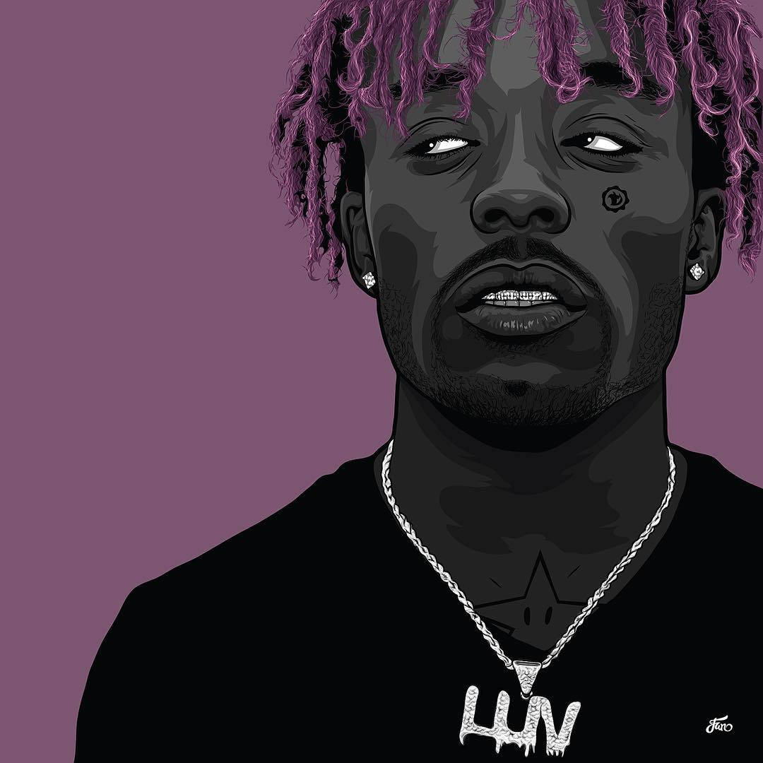 Hip Hop Artist Lil Uzi Vert Performing At A Concert Wallpaper