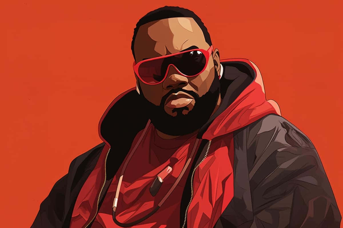 Hip Hop_ Artist_ Vector_ Illustration Wallpaper