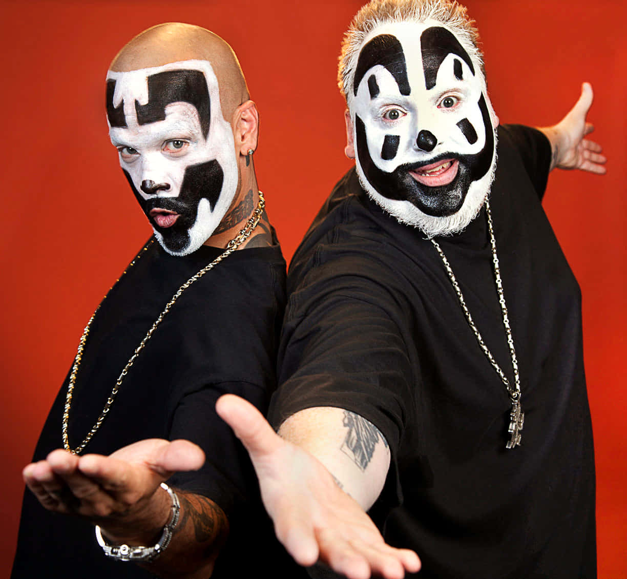 Hip Hop Duo Clown Paint Wallpaper