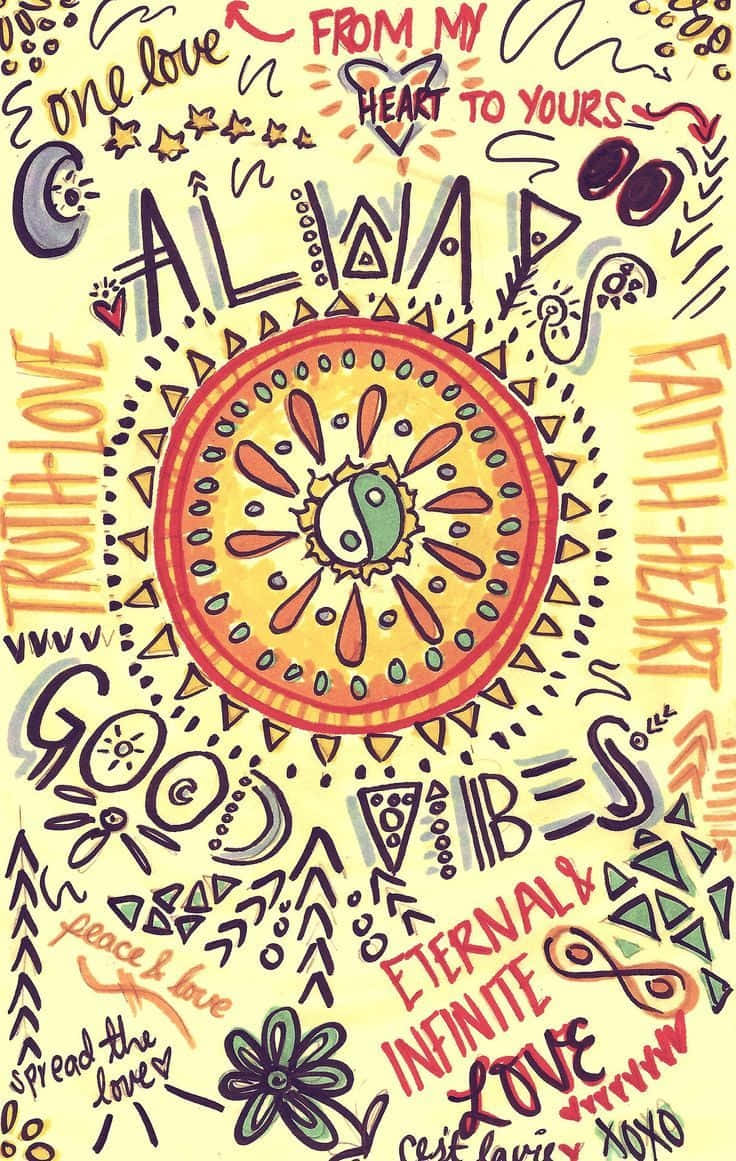 Hippie Good Vibes Iphone Wallpaper