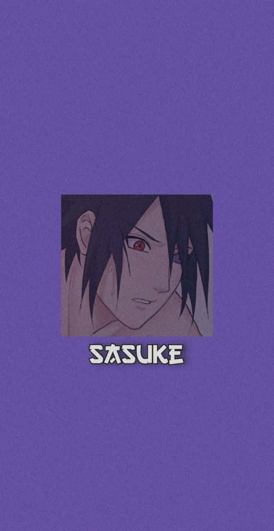 His Eyes Gazed With A New Darkness - Purple Sasuke Wallpaper