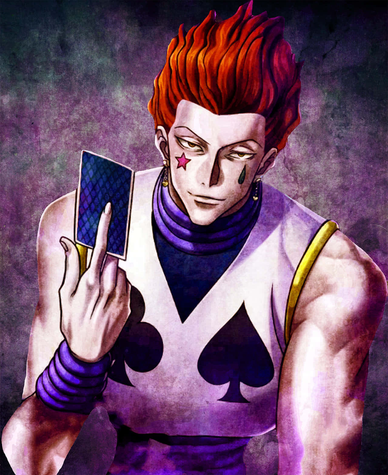 Hisoka Morow - Menacing Magician Of The Hunter X Hunter Series Wallpaper