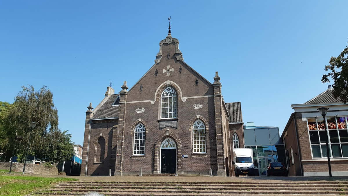 Historic_ Church_ Sneek_ Netherlands Wallpaper