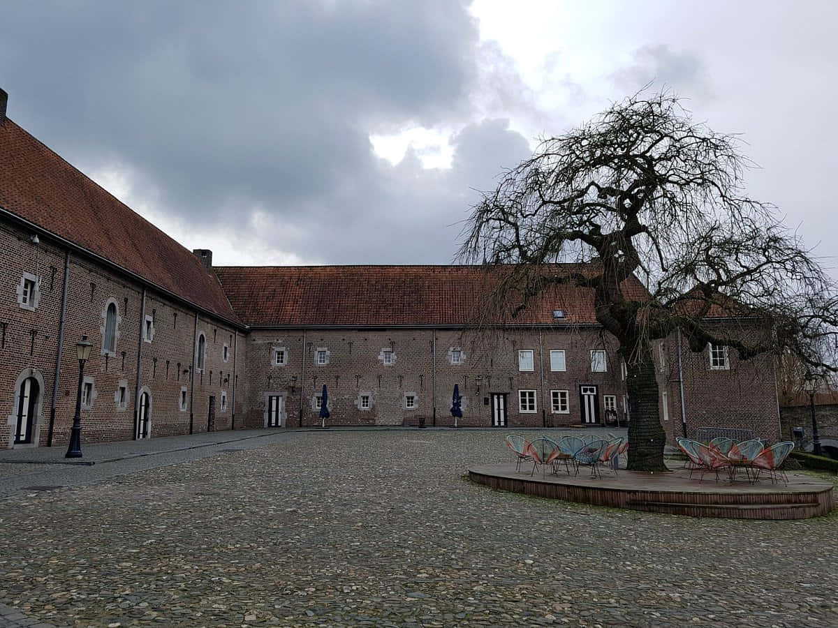 Historic Courtyard Sittard Netherlands Wallpaper