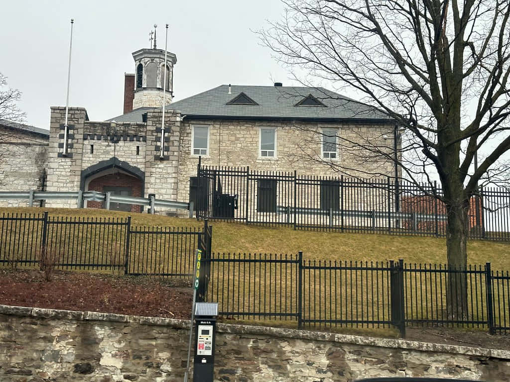 Historic Stone Building Barrie Ontario Wallpaper