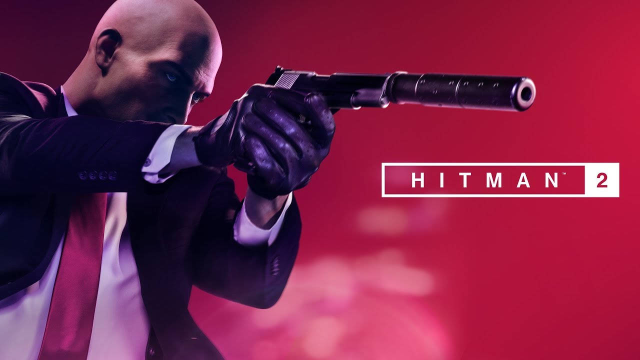 Hitman 2018 Agent 47 Aims Pistol Wallpaper