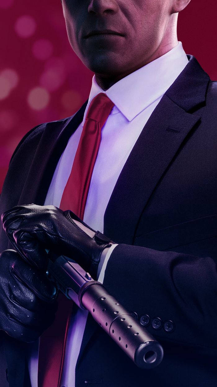 Hitman 2018 Agent 47 Cocks Pistol Wallpaper