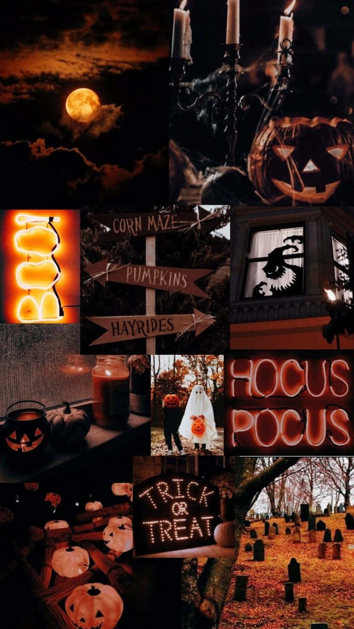 Hocus Pocus Halloween Collage Wallpaper