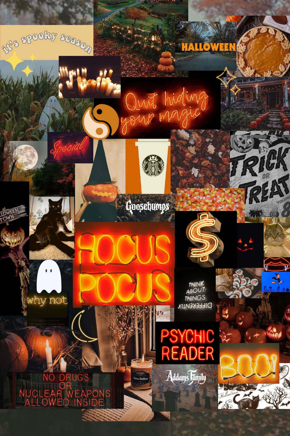 Hocus Pocus Halloween Collage Wallpaper