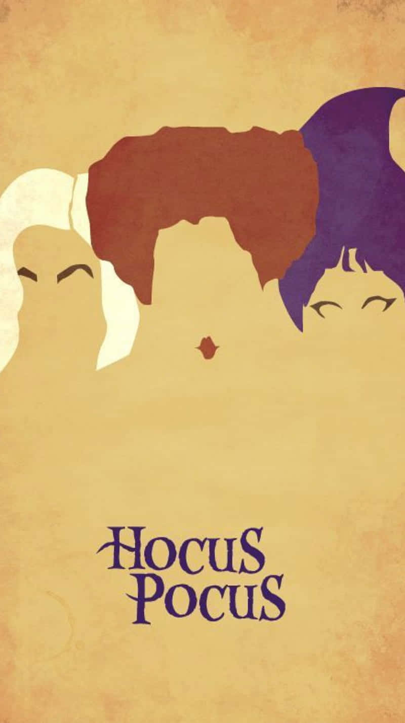 Hocus Pocus Minimalist Art Wallpaper