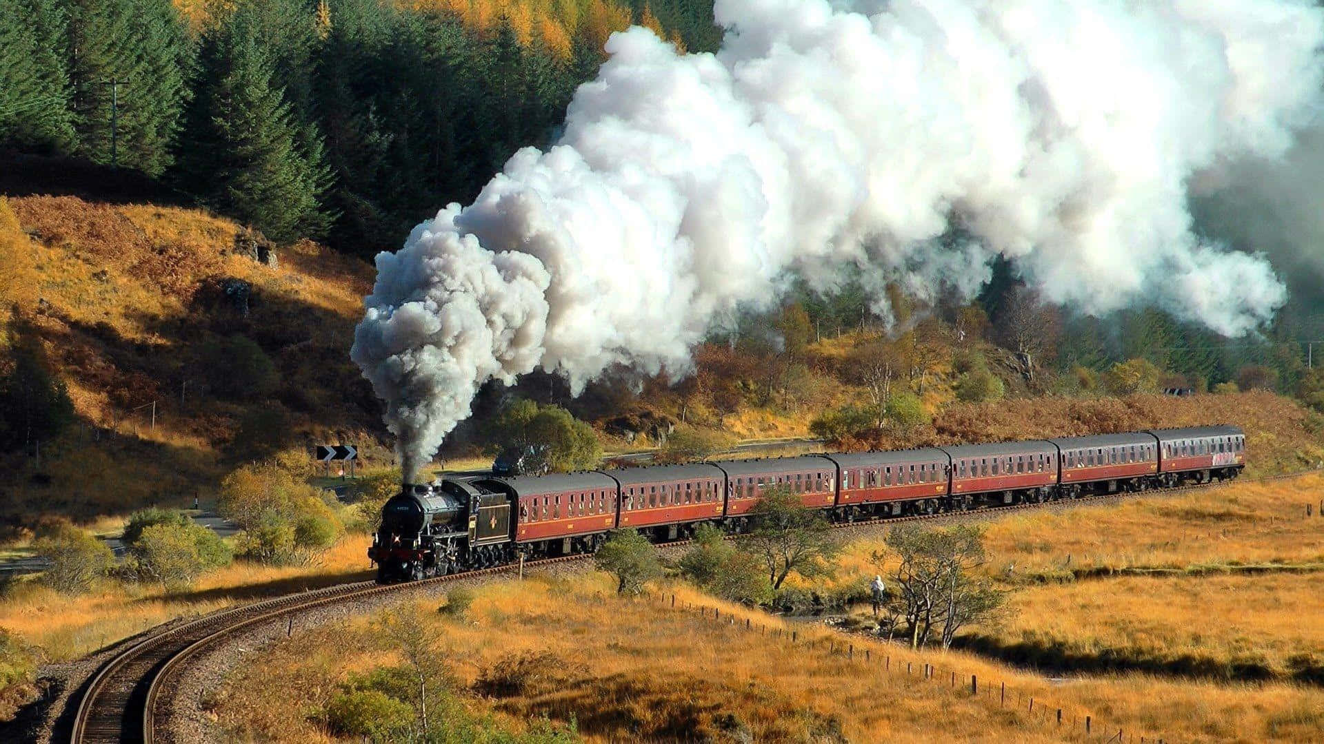 Hogwarts Express In All Its Magical Glory Wallpaper