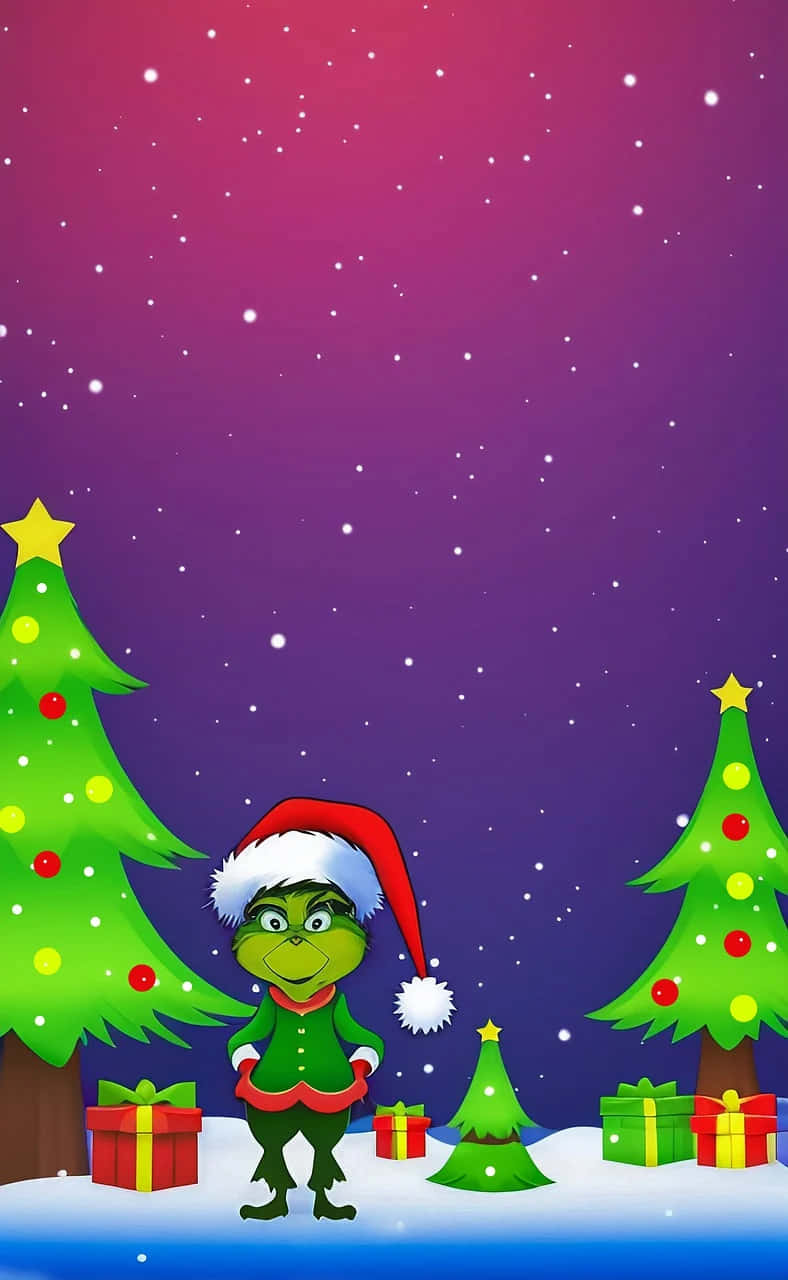 Holiday Grinch Cartoon Character Wallpaper