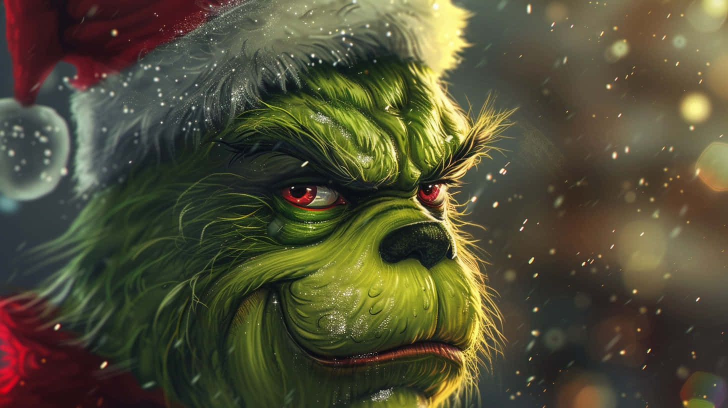 Holiday Grinch Portrait Wallpaper