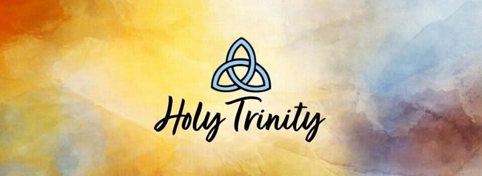 Holy Trinity Symbol Watercolor Background Wallpaper