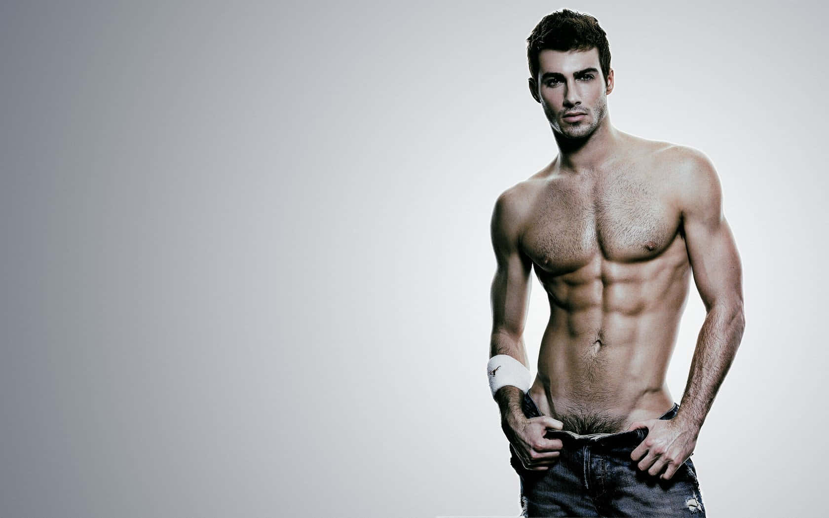 Hombres Guapos Shirtless Model Wallpaper