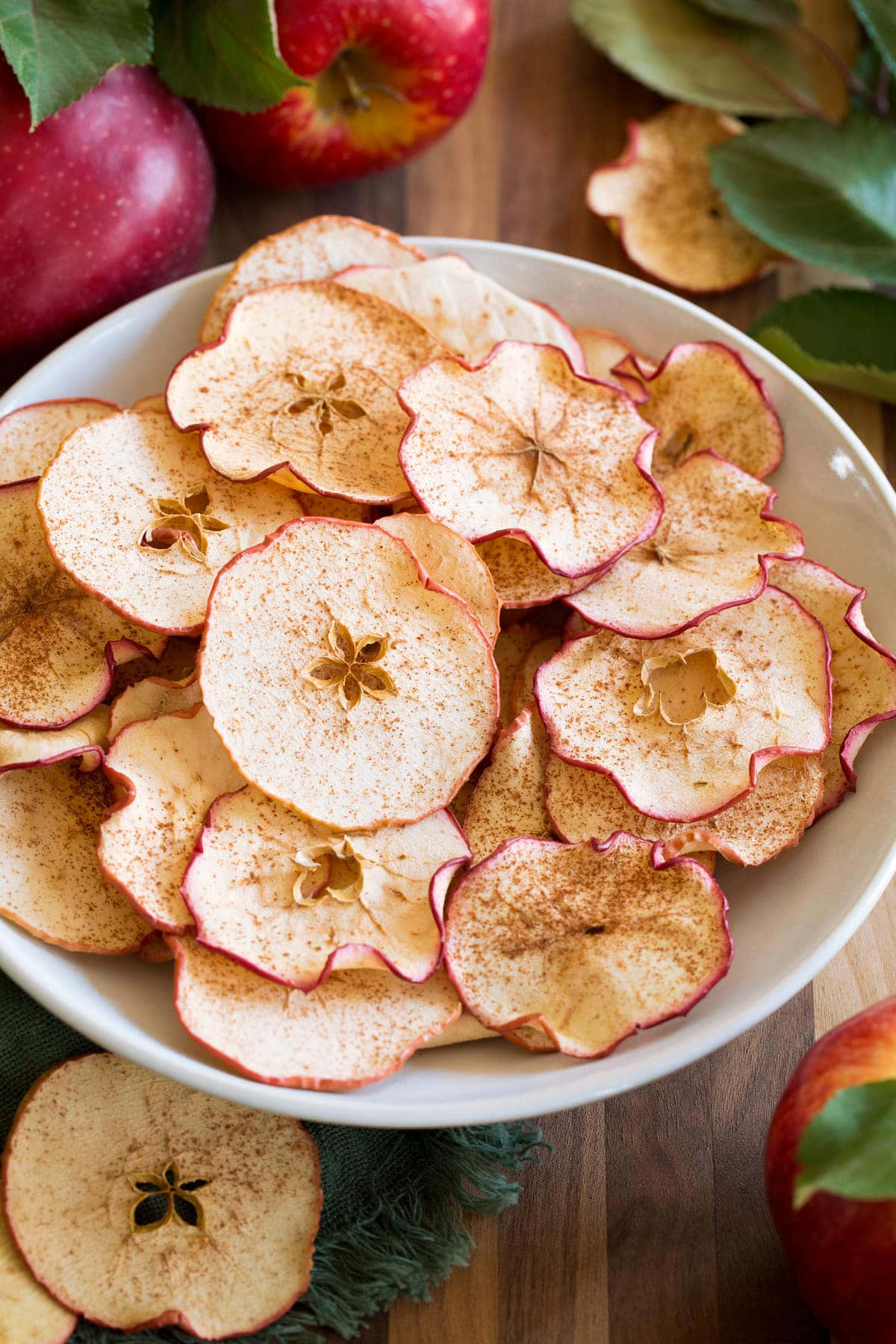 Homemade Apple Chips Bowl Wallpaper