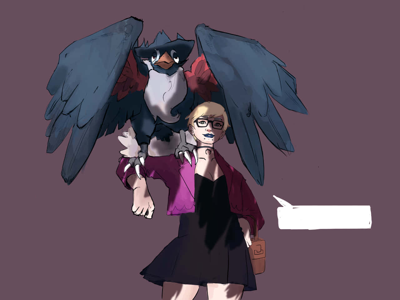 Honchkrow On Pokemon Trainer’s Arm Wallpaper